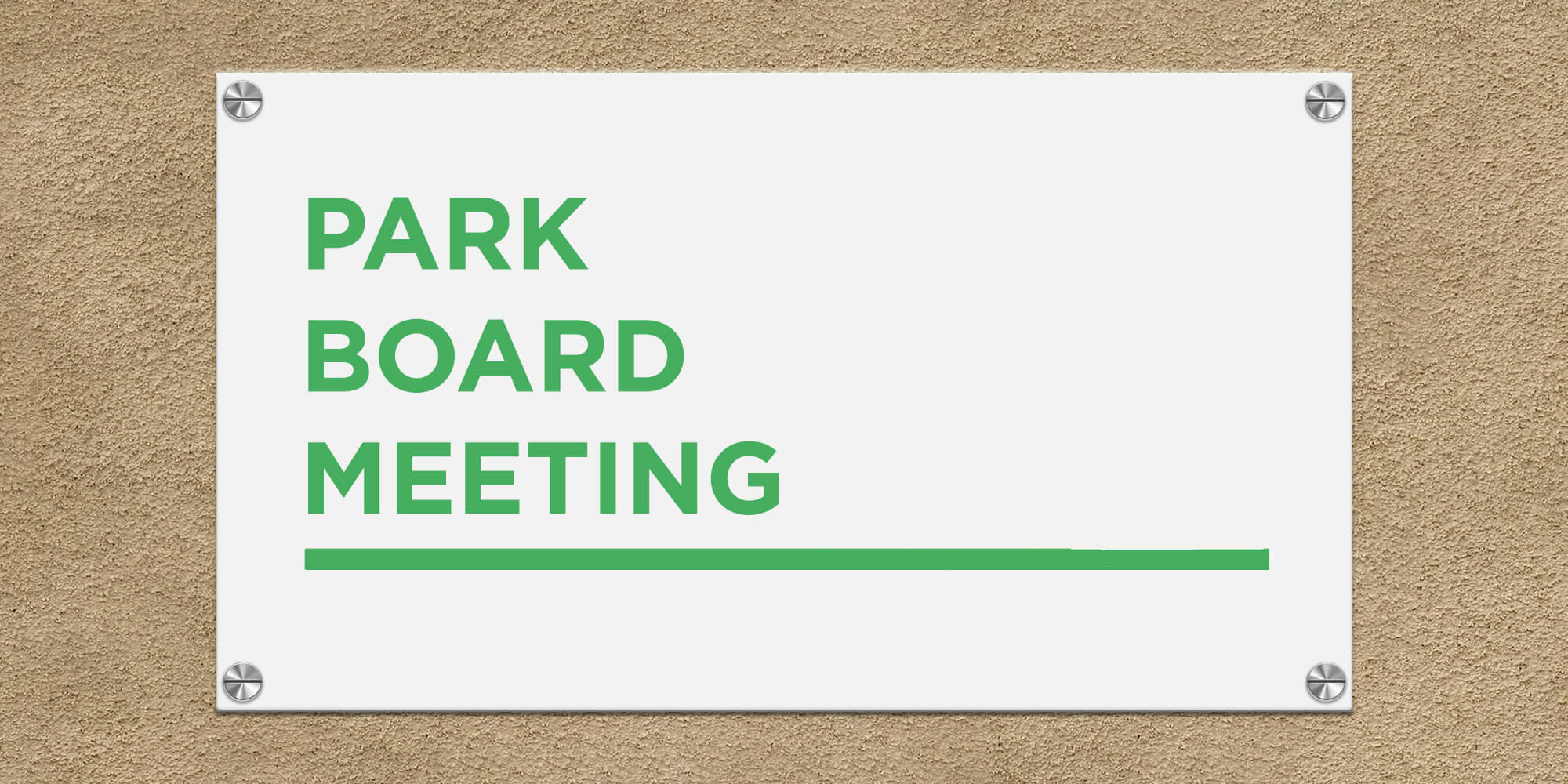 Park Board Meeting – Village of Union City Ohio